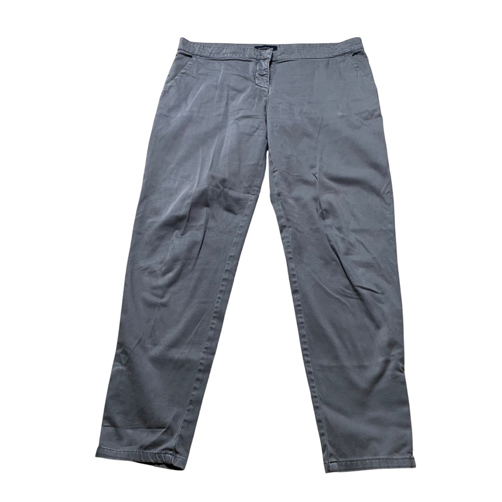 Piazza Sempione Ankle Zip Pants Made In‎ Italy Gray Size 46